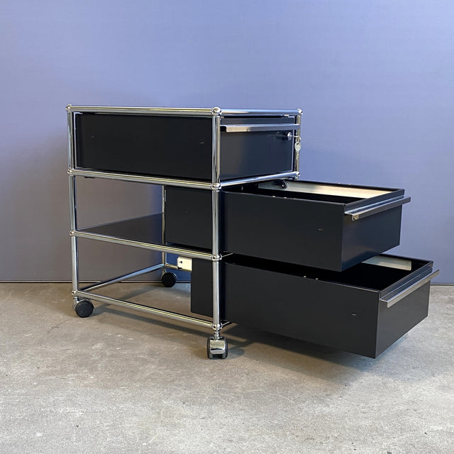 USM Haller Rollcontainer - schwarz - gebrauchter TOP Zustand