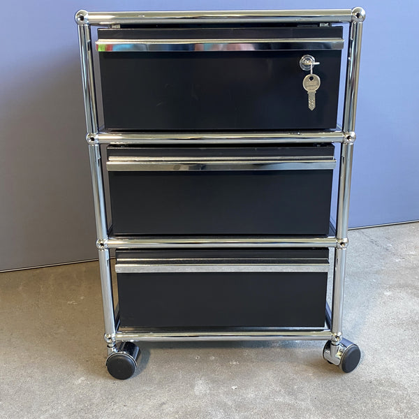 USM Haller Rollcontainer - schwarz - gebrauchter TOP Zustand