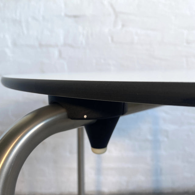 Vitra - Standard Table rund - weiß/Edelstahl - OUTDOOR