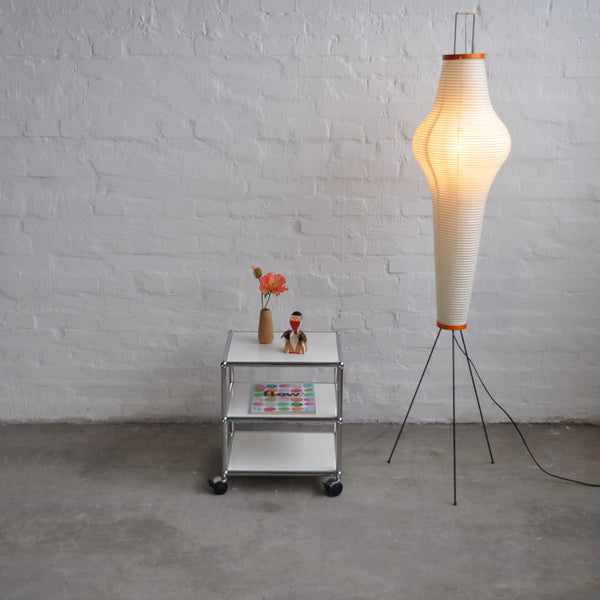 USM Haller - Beistelltisch - Auf Rollen - Weiß - 39,5 cm x 35 cm