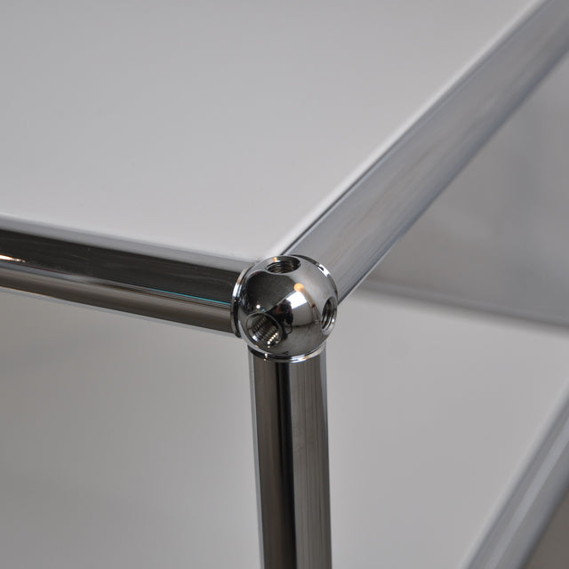 USM Haller - Beistelltisch - Auf Rollen - Weiß - 39,5 cm x 35 cm