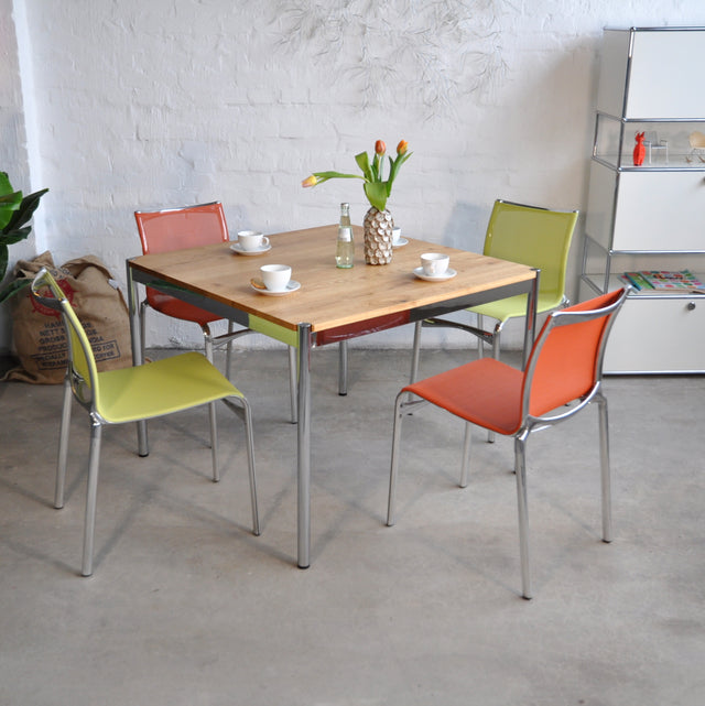 USM Haller - Tisch Eiche massiv - 100 x 100 cm