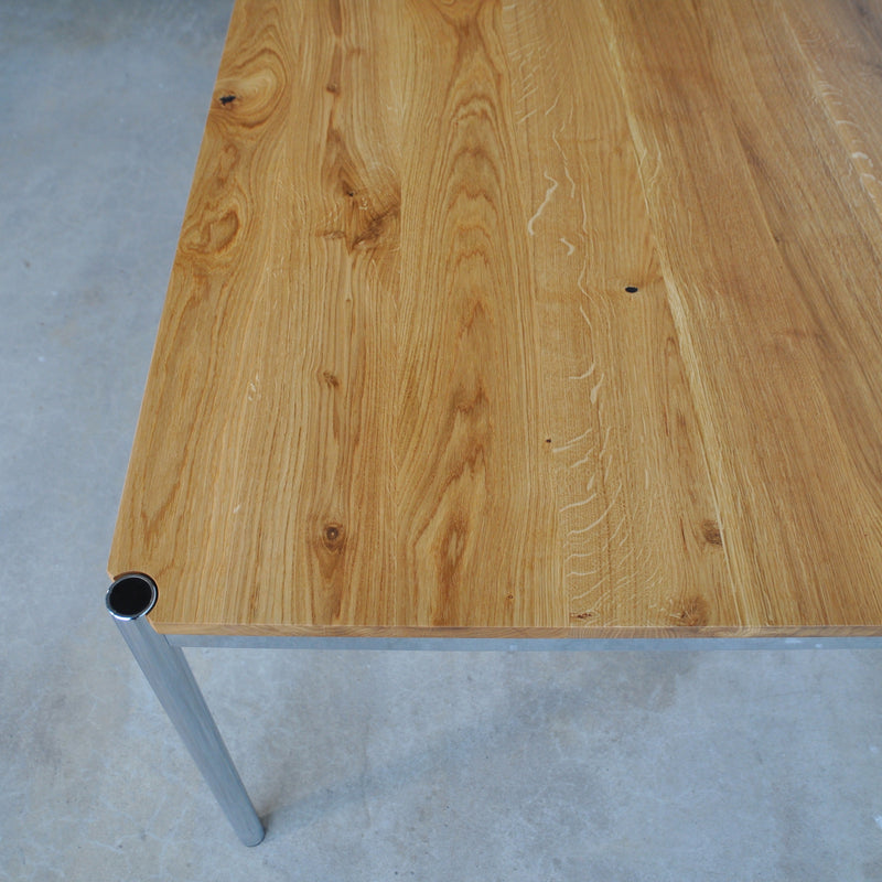 Tisch Eiche massiv - 100 x 100 cm