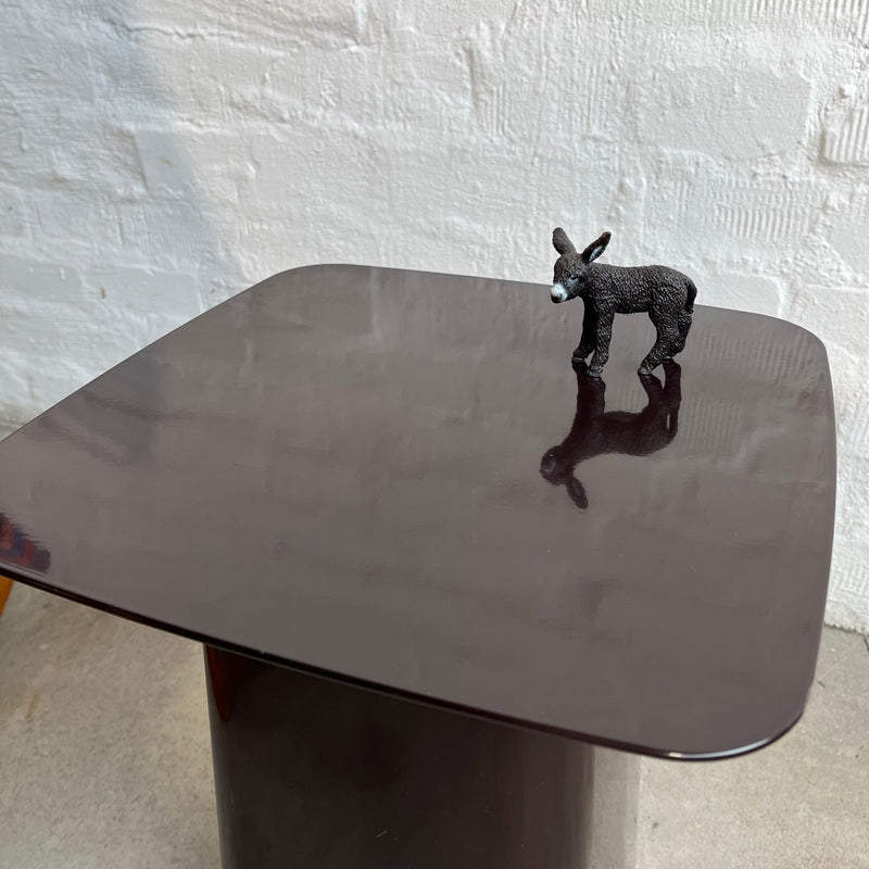 Metal Side Table Beistelltisch klein - braun