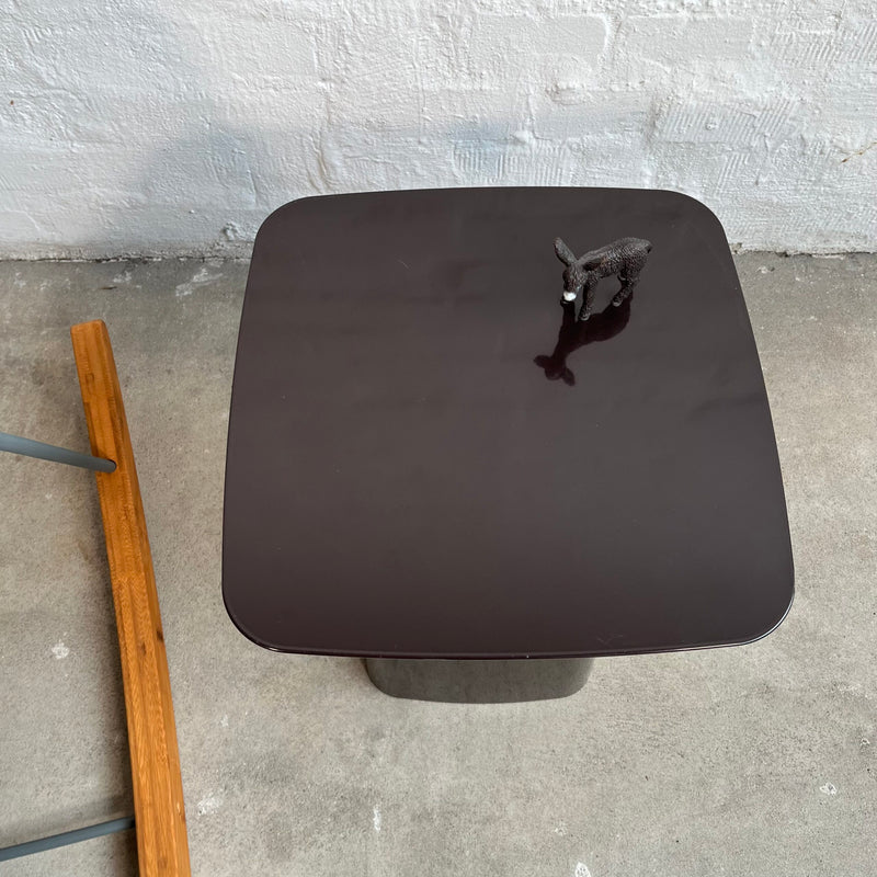 Metal Side Table Beistelltisch klein - braun