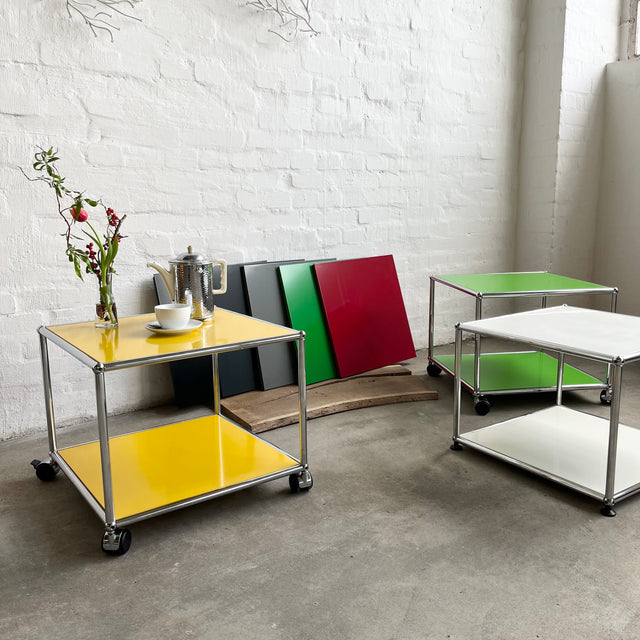 USM Haller Beistelltisch - 50 x 50 cm - verschiedene Ausführungen - gebrauchte TOP Qualität