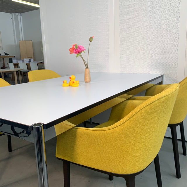 Tisch perlgrau alumatt - 175 x 100 cm