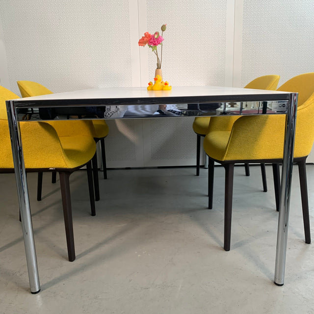 Tisch perlgrau alumatt - 175 x 100 cm