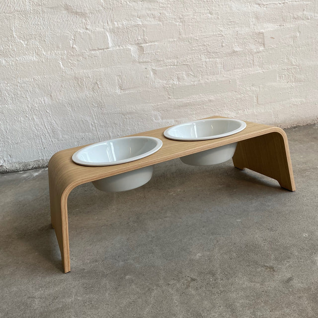 dogBar® - Classic Hundenapf Medium - Eiche hell