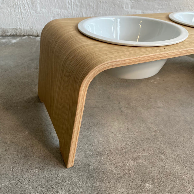 dogBar® - Classic Hundenapf Medium - Eiche hell