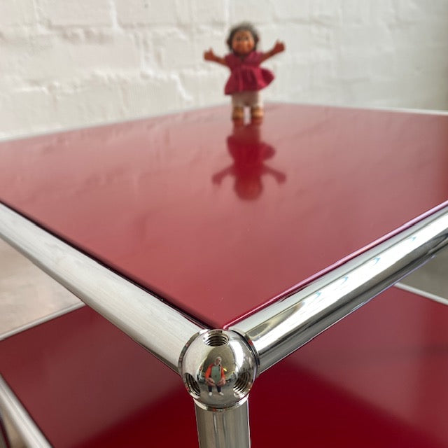 USM Haller - Beistellrollwagen - rot