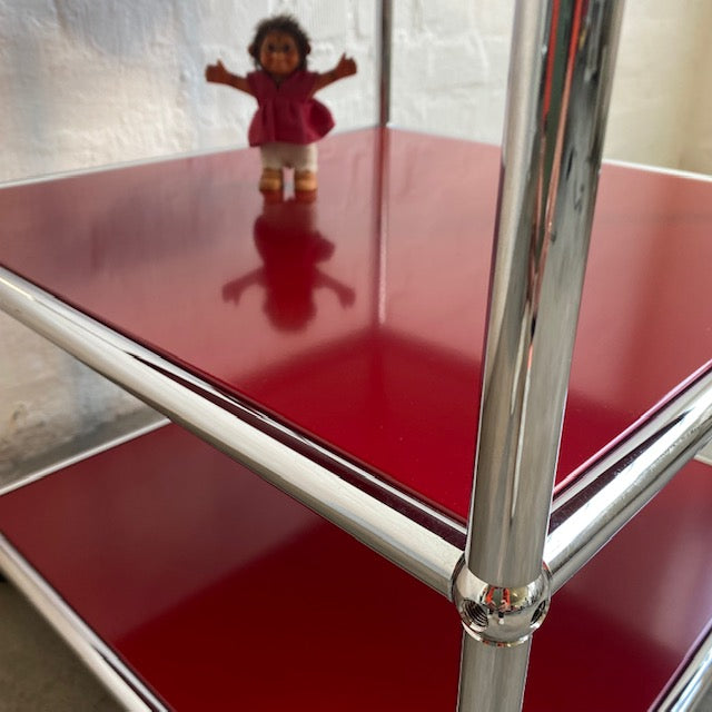 USM Haller - Beistellrollwagen - rot