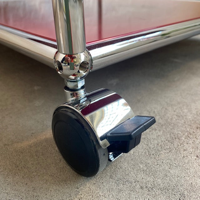 USM Haller - Beistellrollwagen - rot