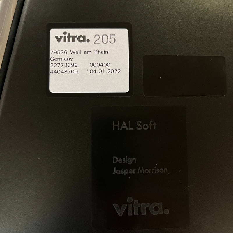 Vitra HAL Soft Tube – gepolsterter Stuhl in Carbon/schwarz