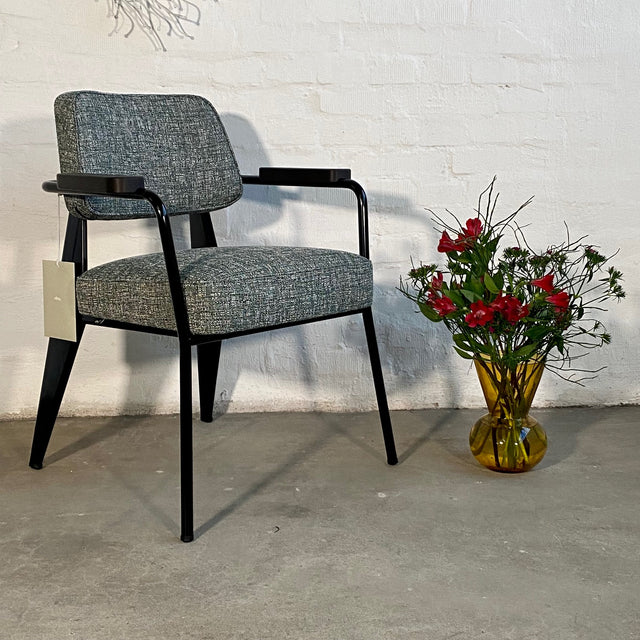 Vitra Fauteuil Direction Sessel in grau meliert