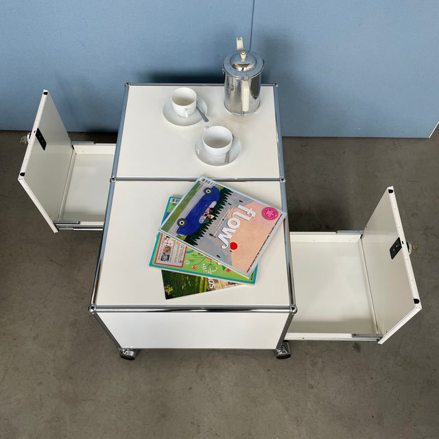 USM Haller - Rollcontainer - Couchtisch - reinweiß