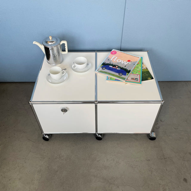 USM Haller - Rollcontainer - Couchtisch - reinweiß