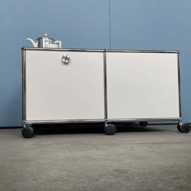 USM Haller - Rollcontainer - Couchtisch - reinweiß