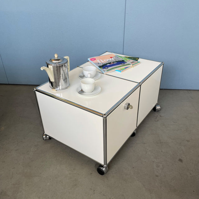 USM Haller - Rollcontainer - Couchtisch - reinweiß