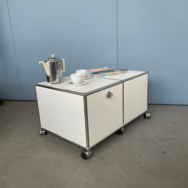 USM Haller - Rollcontainer - Couchtisch - reinweiß