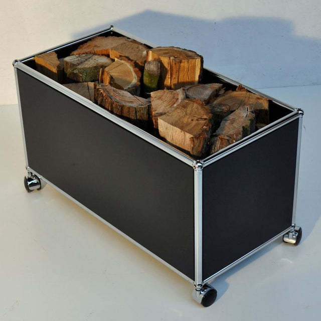 USM Haller Aufbewahrungsbox in Schwarz. Gebrauchte Designermöbel.