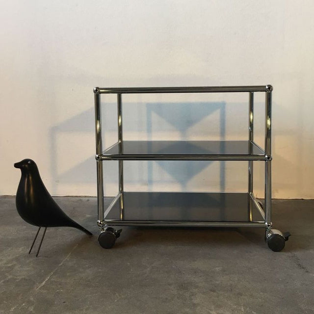 USM Haller - Beistelltisch - Rollen - schwarz - gebrauchter TOP Zustand