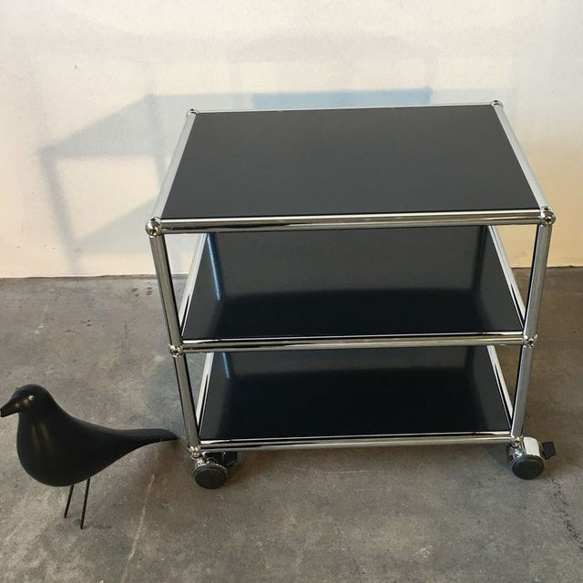 USM Haller - Beistelltisch - Rollen - schwarz - gebrauchter TOP Zustand