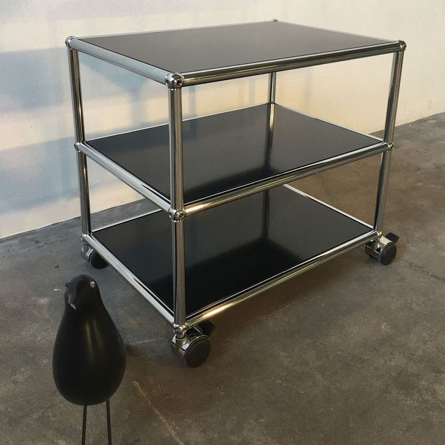 USM Haller - Beistelltisch - Rollen - schwarz - gebrauchter TOP Zustand